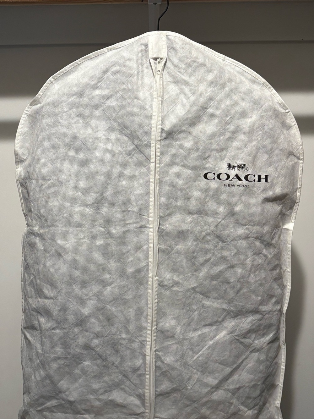 Coach Black Leather Double-Breasted Trench Jacket - Picture 5 of 5